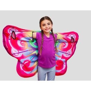 Cozy Wings Rainbow Colored Butterfly‎ Wings Wrap Blanket Dress Up Halloween Play